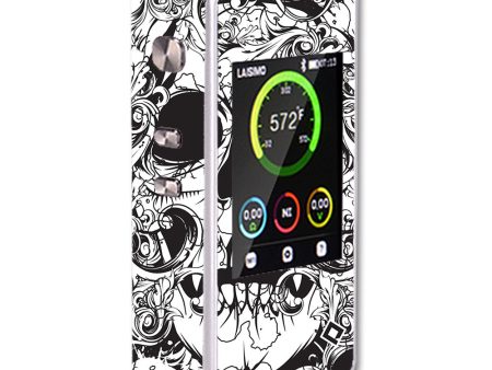 Crazy Lineart Skull Design Laisimo L1 200w TC Skin Cheap