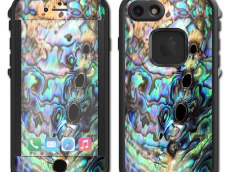 Abalone Swirl Shell Design Blue Lifeproof Fre iPhone 7 or iPhone 8 Skin Online