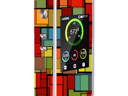 Abstract Colorful Square Pattern Laisimo L1 200w TC Skin Cheap