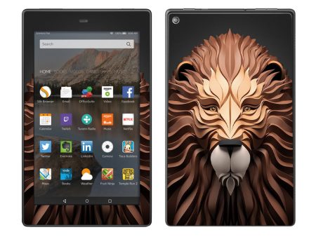 3D Lion Amazon Fire HD 8 Skin Cheap